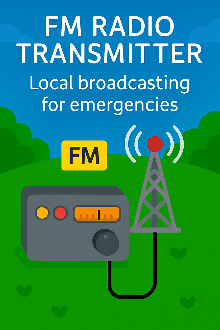 📻 FM RADIO TRANSMITTER – LOCAL BROADCASTING FOR EMERGENCIES